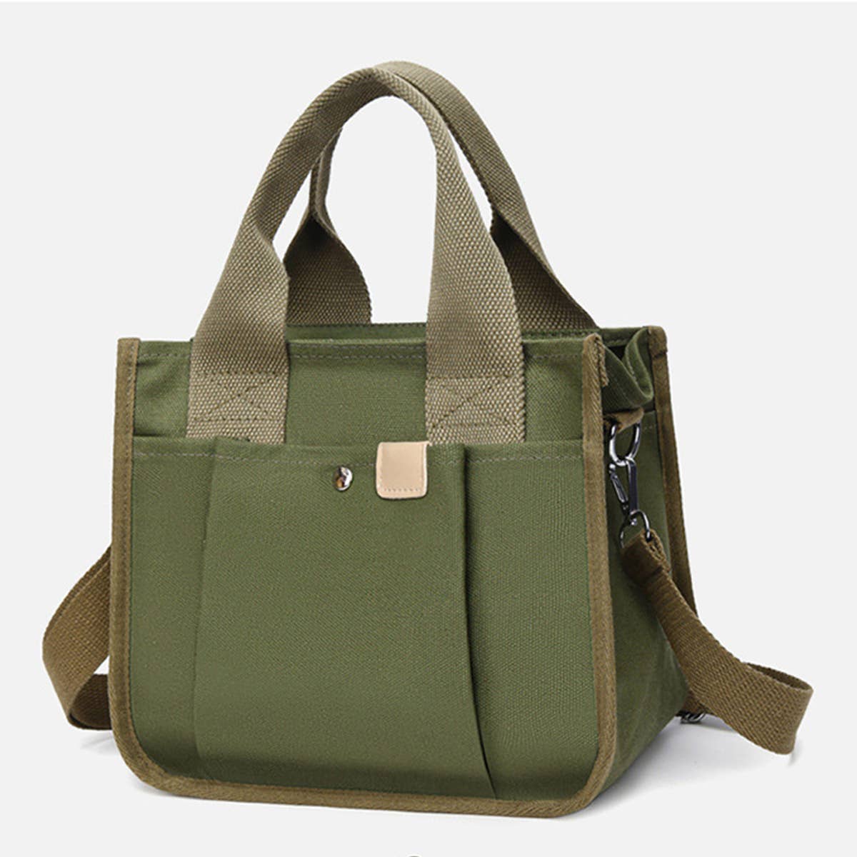 SOLID COLOR CASUAL VERSATILE SHOULDER HANDBAG_CWAB2444