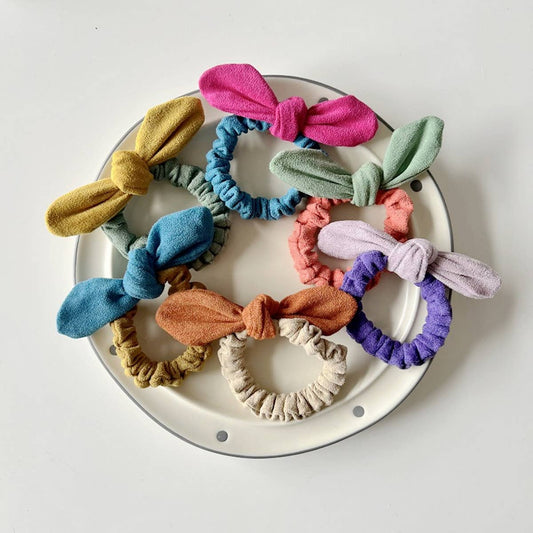 CHILDREN'S NEW BOW COLOR MATCHING HAIR ROPE