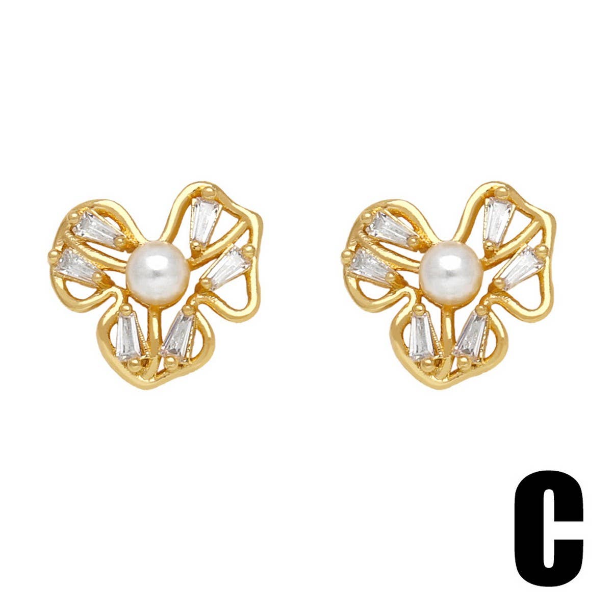 FASHIONABLE ZIRCON INLAID BEE EARRINGS