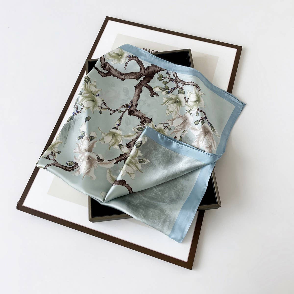 Satin Scarf - Simple Premium Lightweight Square