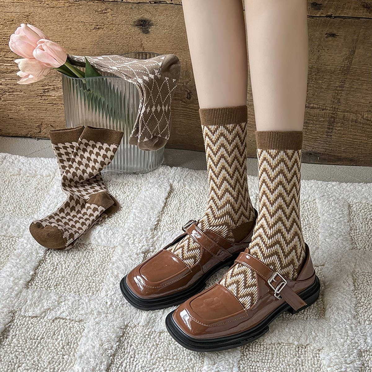 NEW AUTUMN COTTON WOMEN'S MID-CALF SOCKS