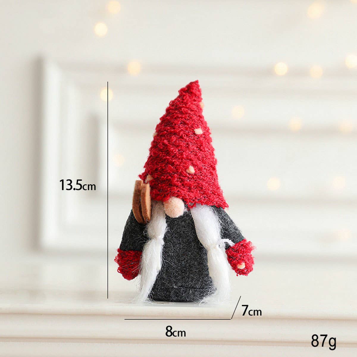 Fabric Santa & Rudolph Doll Holiday Decoration_CWMM9685