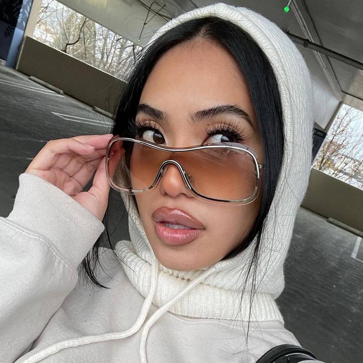 NEW HOT GIRL FASHION RIMLESS SUNGLASSES