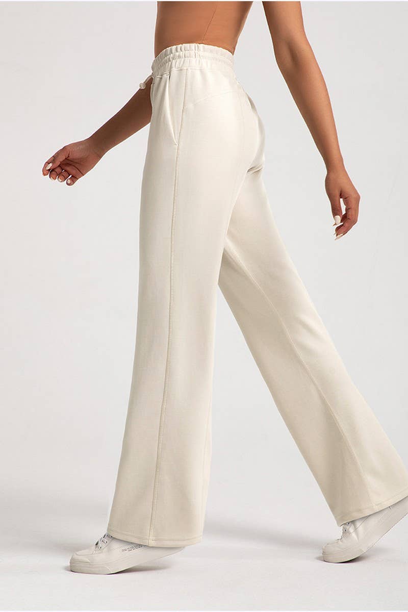 CWBLP1508_MODAL HIGH WAIST LOOSE RUNNING SPORTS PANTS