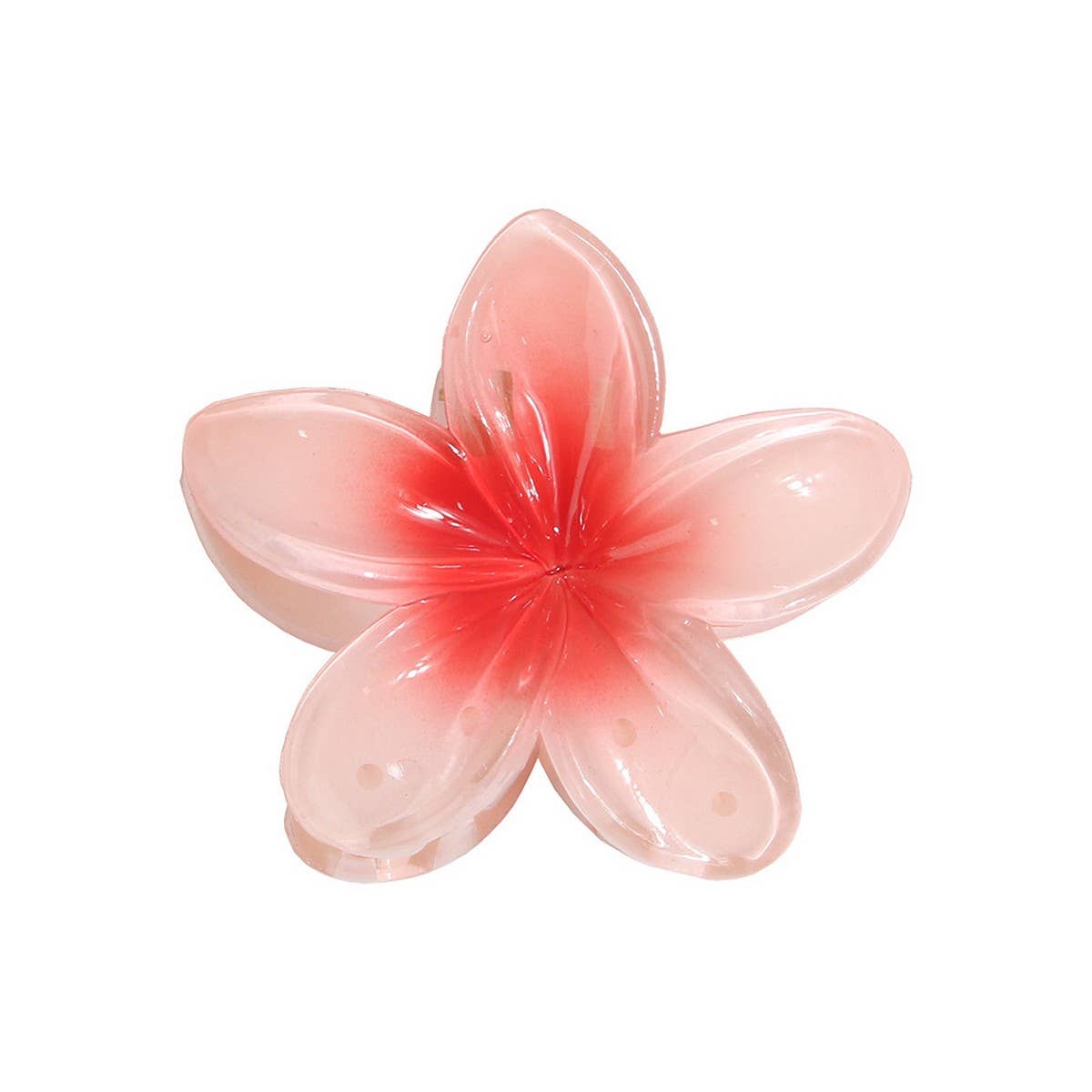 Gradient Flower Hair Claw - Plumeria Beach Clip