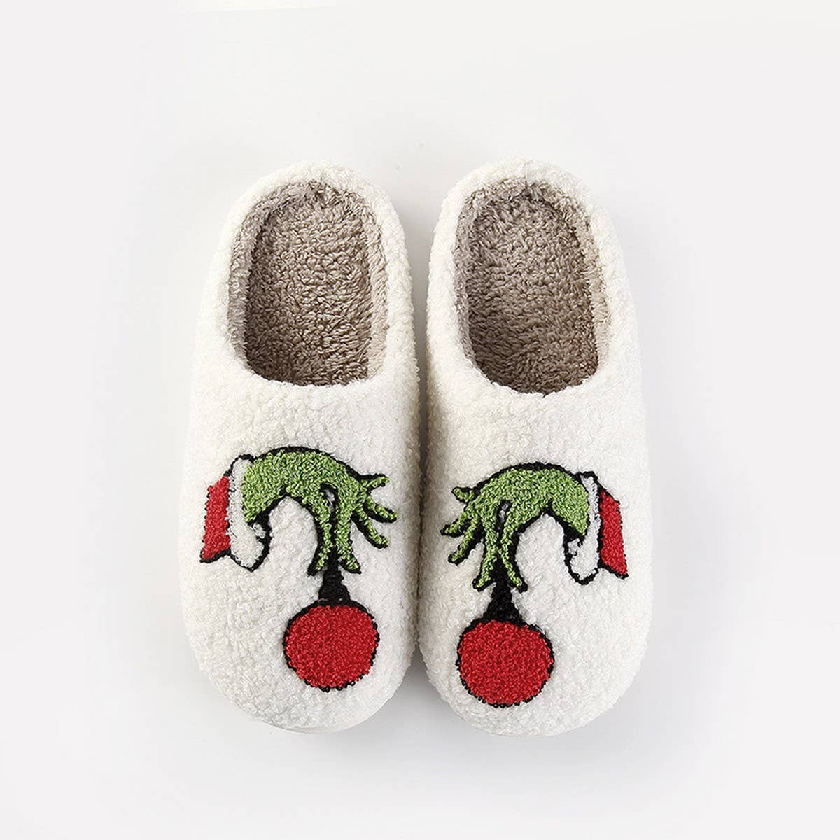 HOME LEISURE CHRISTMAS NON-SLIP WARM SLIPPERS