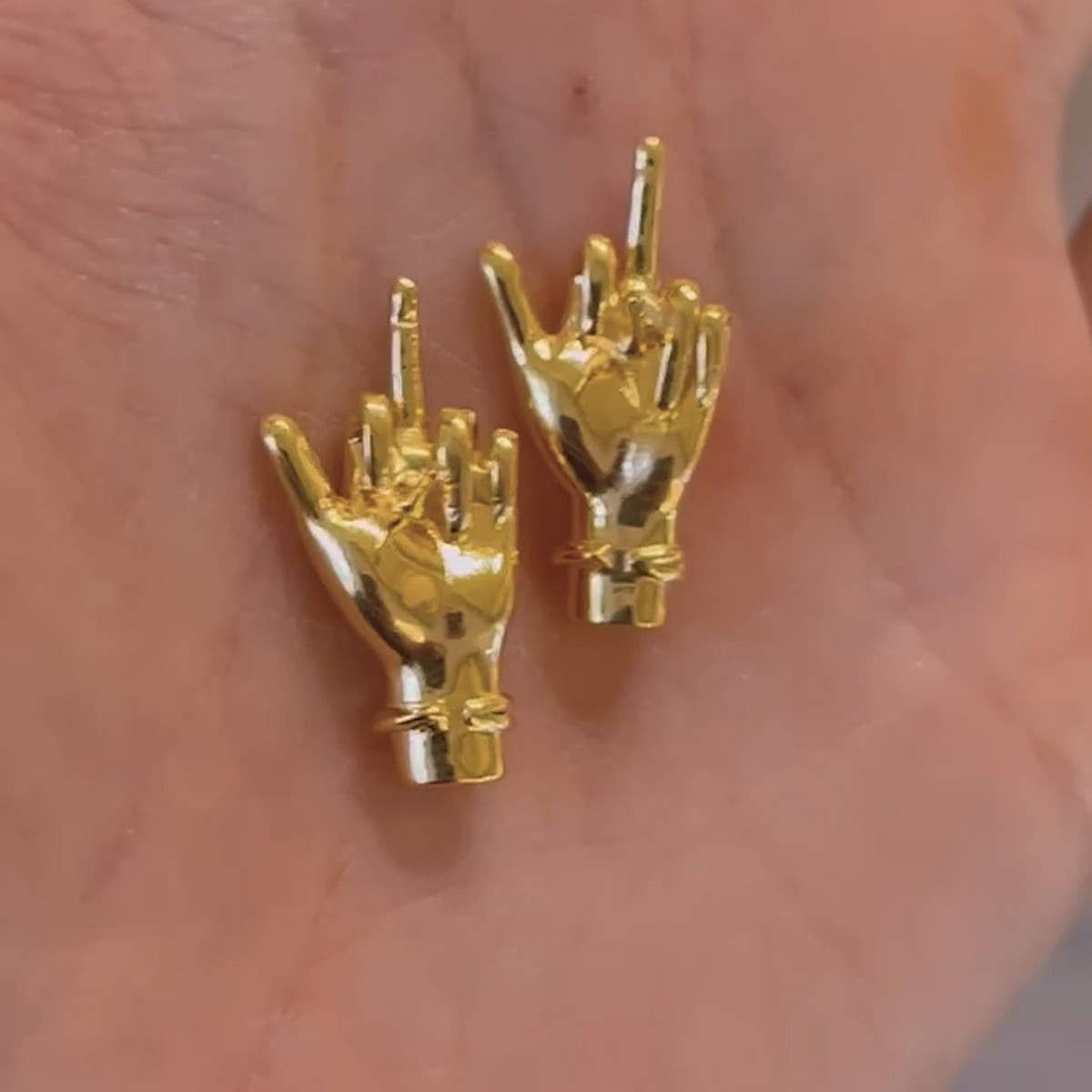 Trendy Niche Chain Design Gold Silver Earrings