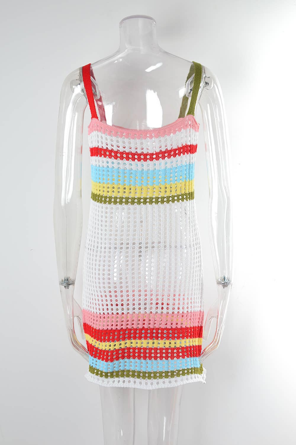 PATCHWORK BIKINI BEACH DRESS HALTER BLOUSE