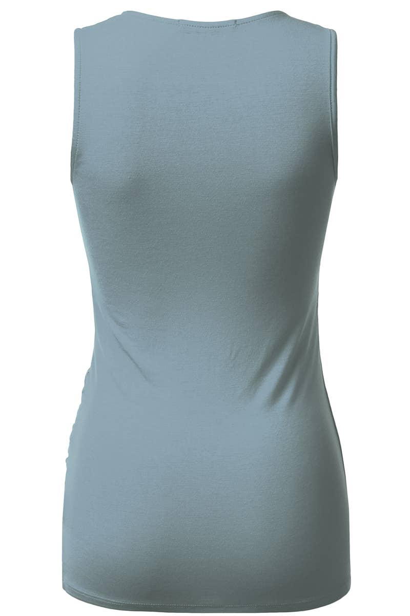 AWTTK624-1_Sleeveless Tank Tops Deep V-Neck Surplice Wrap