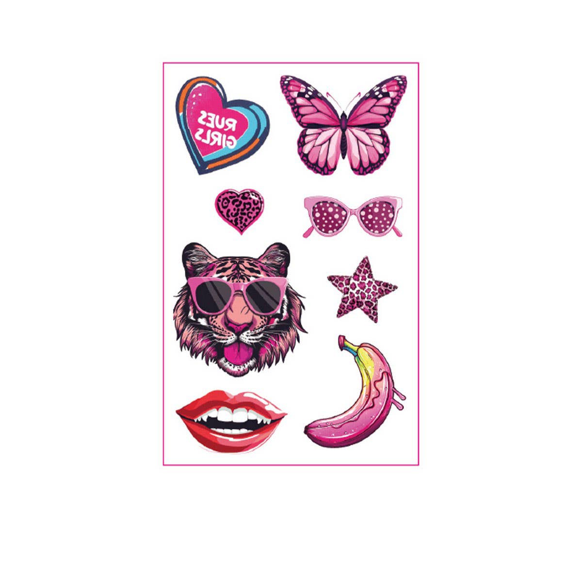 Pink Cowgirl Tattoos ??Cute Bachelorette Stickers_CWMM8385