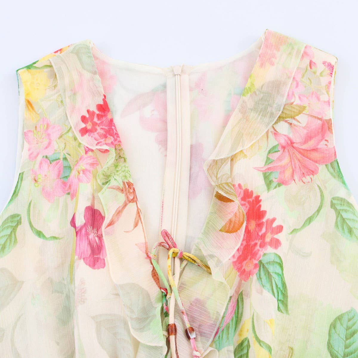 Floral Print Dress with Cutout Detail for Women