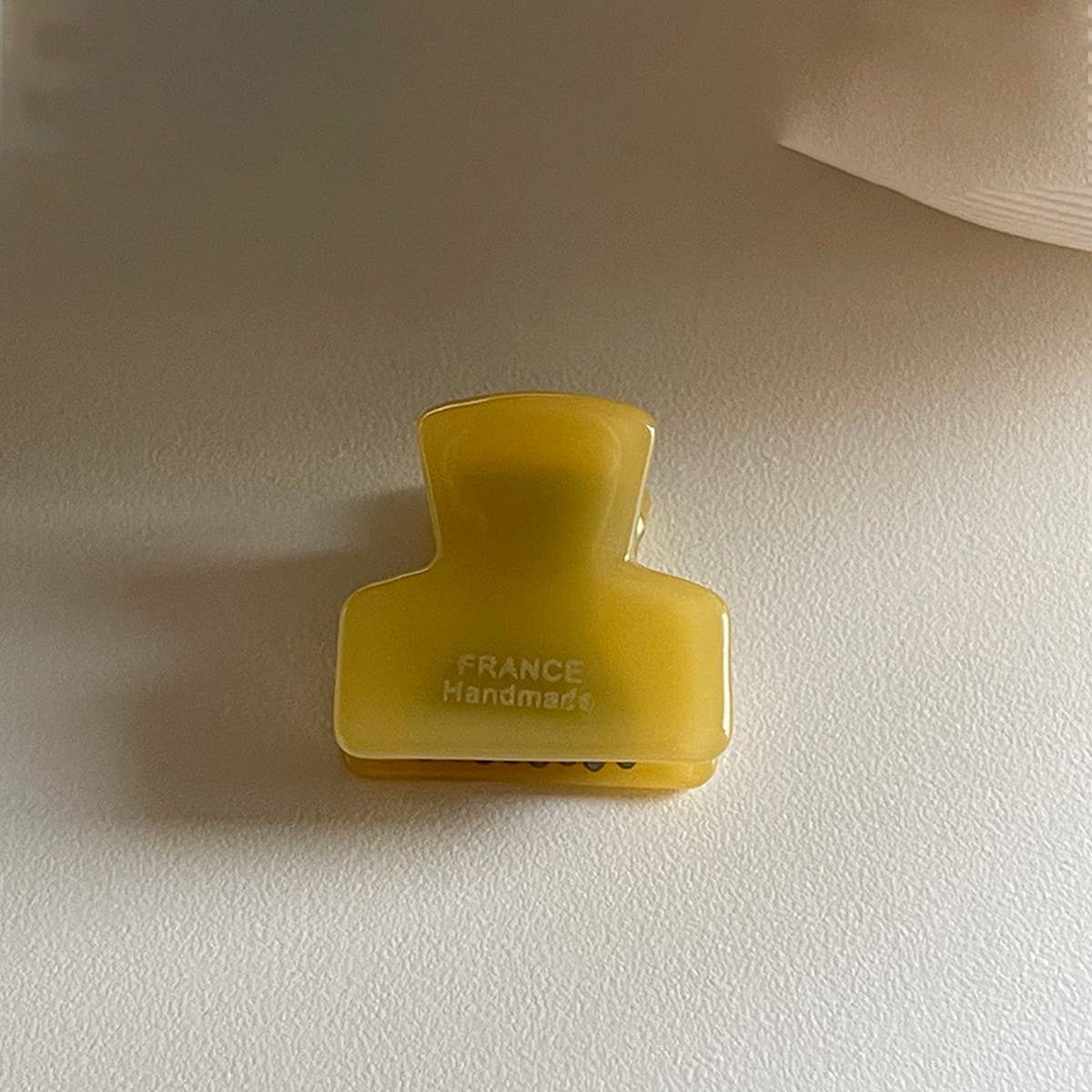 Minimalist Gold-Tone Mini Tortoise Hair Claw