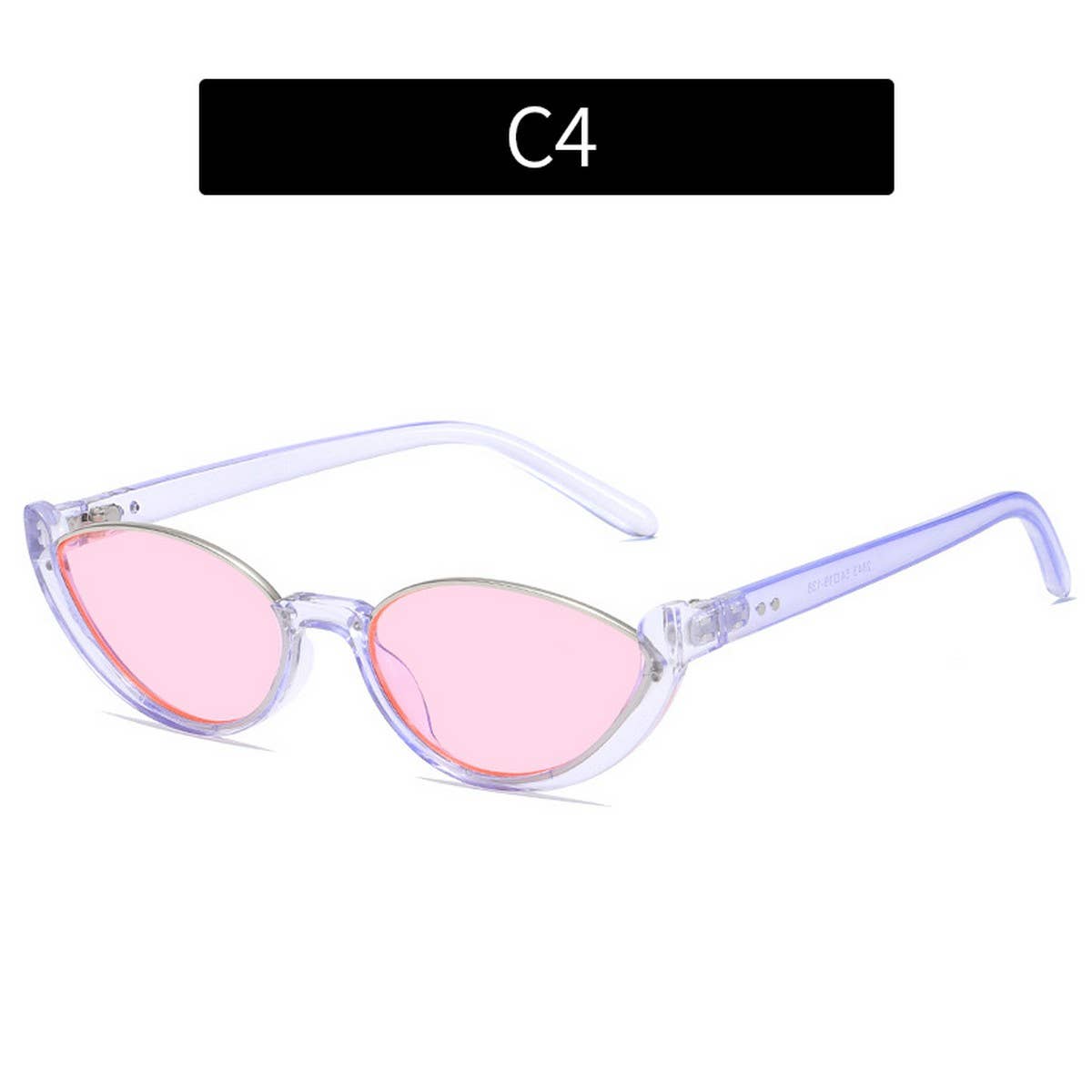 NEW HALF-FRAME CAT-EYE STREET STYLE SUNGLASSES
