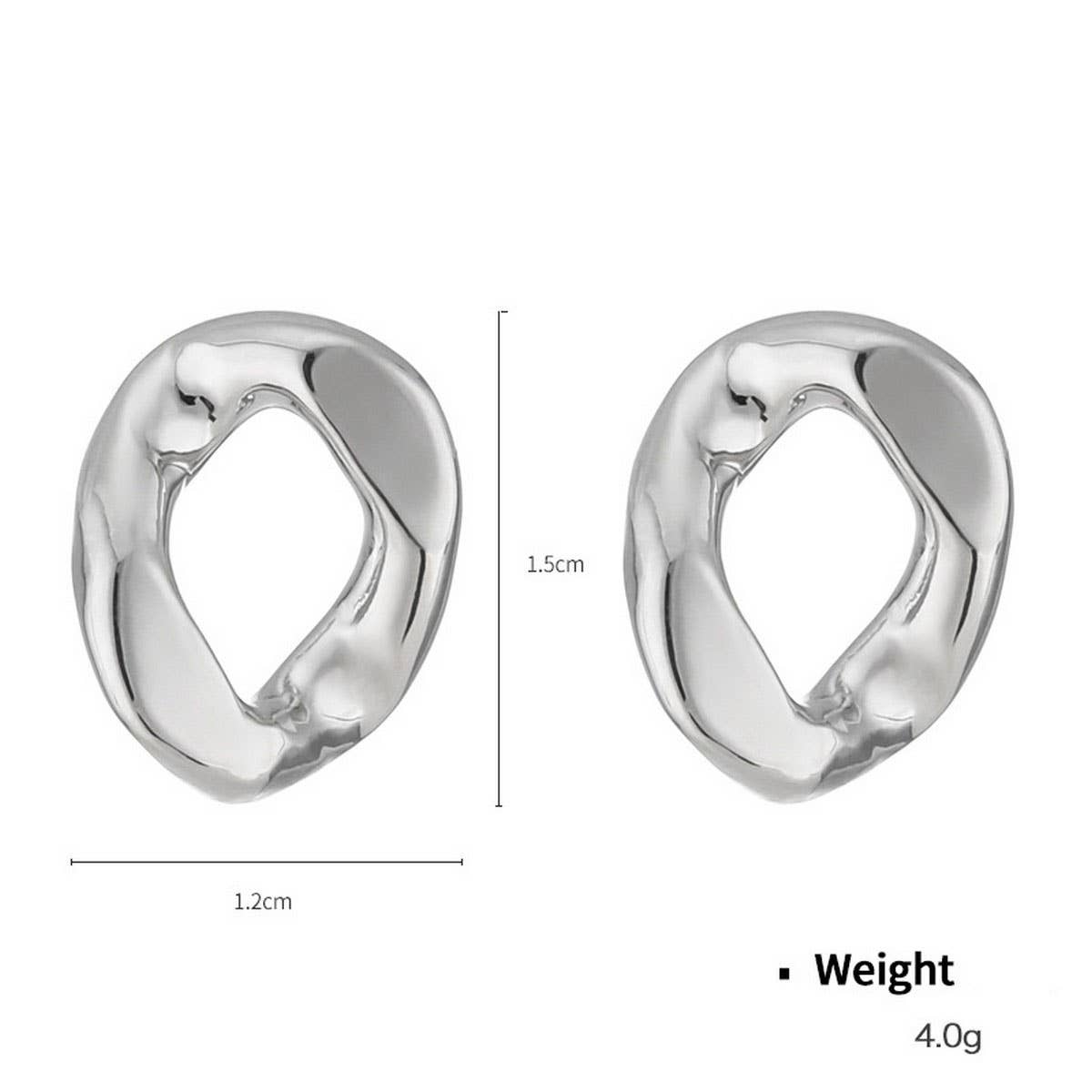 GEOMETRIC LINK PENDANT NECKLACE JEWELRY SET