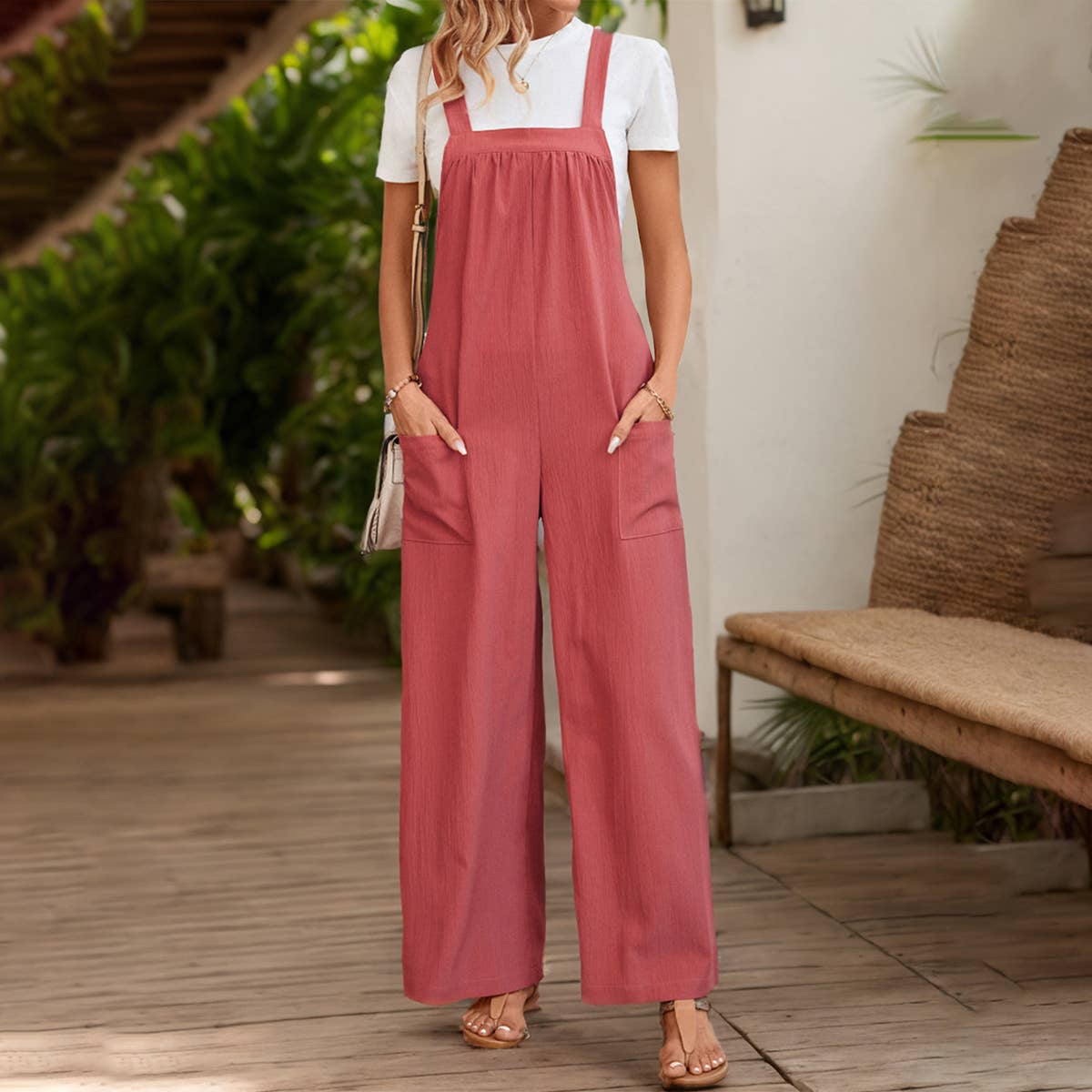 STRAIGHT-LEG COMMUTER ONE-PIECE SUSPENDERS