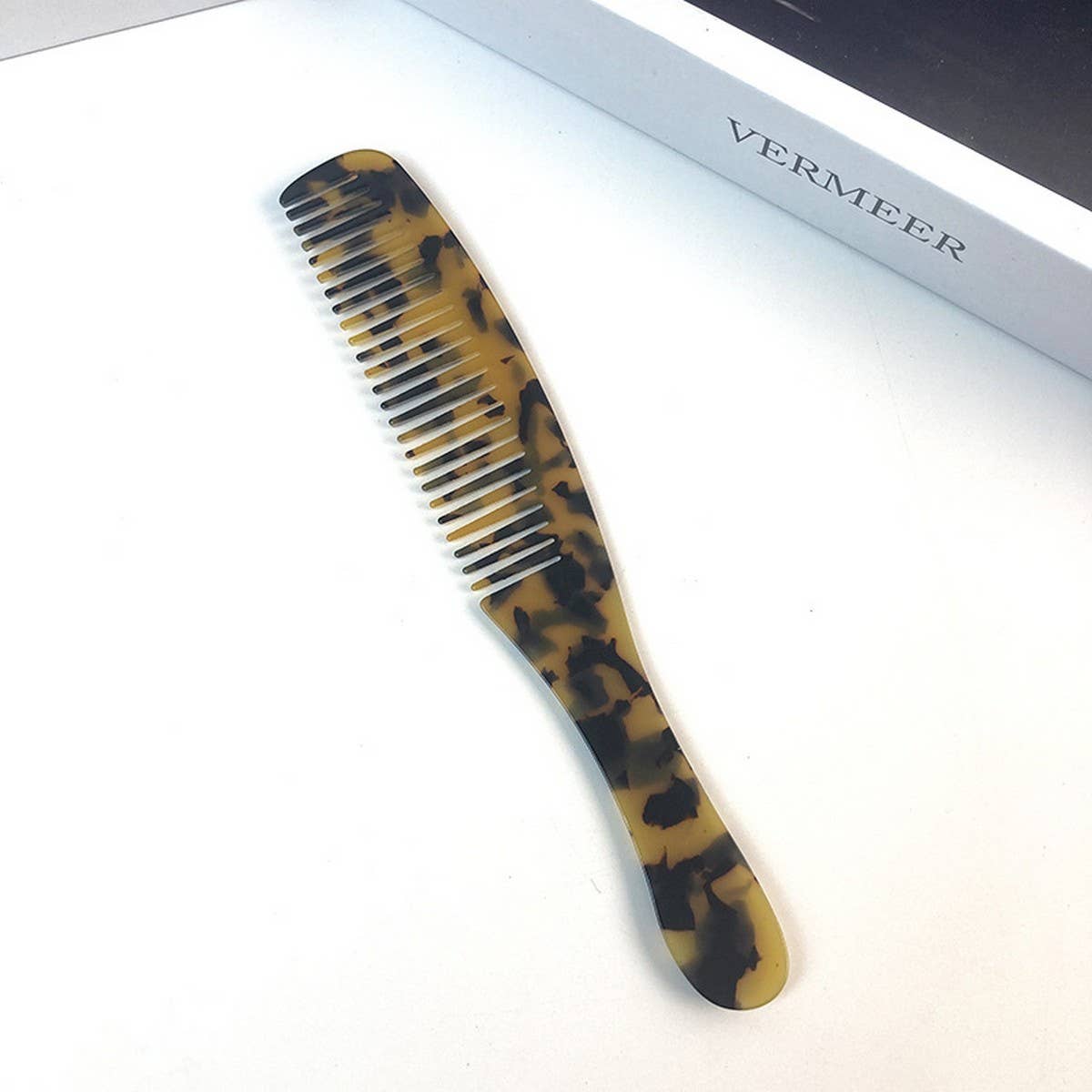 Colorful Acetate Fine-Tooth Comb with Handle