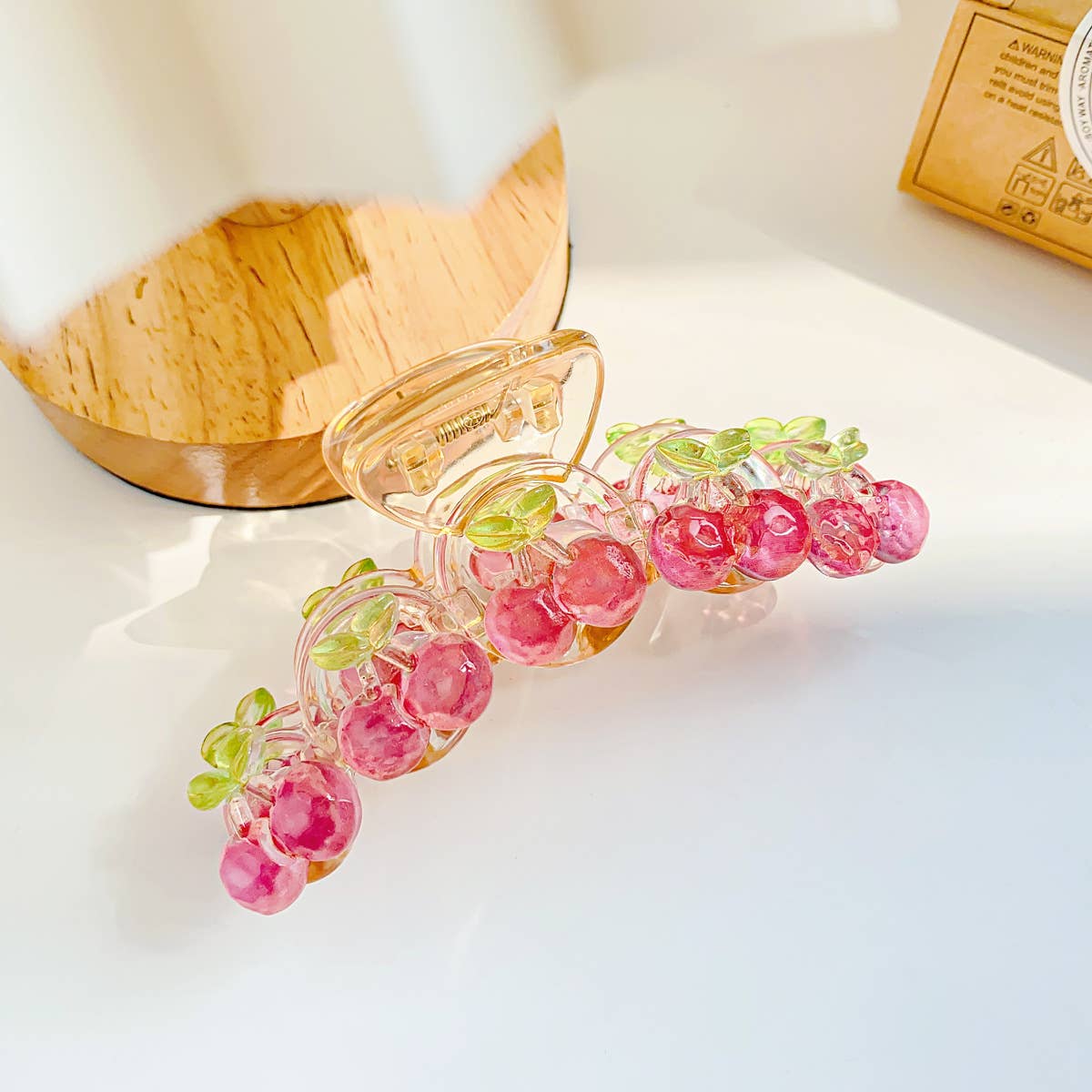 Macaron fresh fruit grab clips sweet hair clips