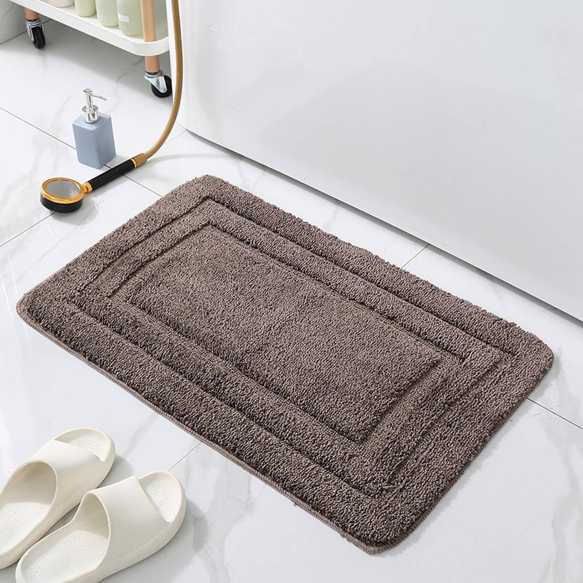 NEW ABSORBENT U-SHAPED BATHROOM MAT