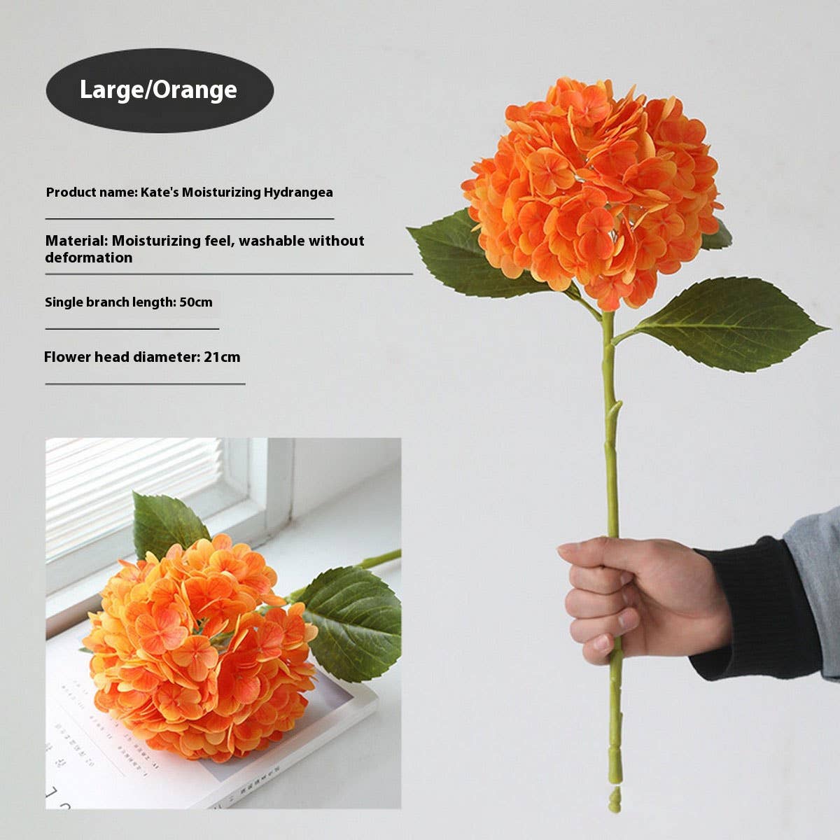 3D Touch Artificial Hydrangea Hotel Wedding Decor_CWMM6463