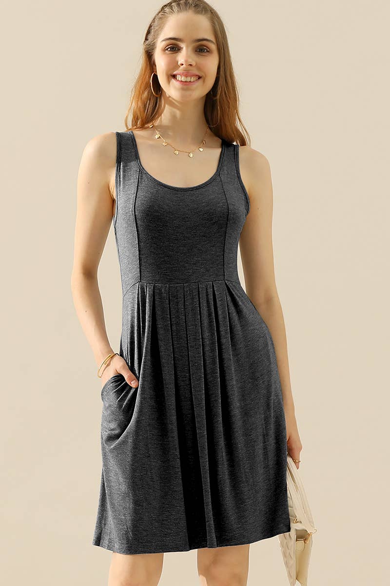 CWDSD10386-P_PLUS SIZE CASUAL SLEEVELESS PLEATED DRESSES