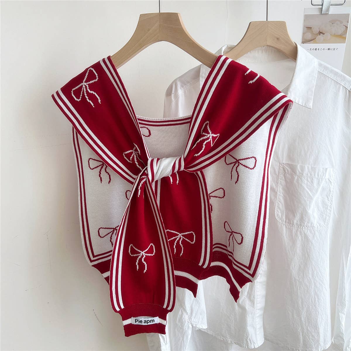 Floral Knit Shawl ? Light Cardigan Scarf for Women