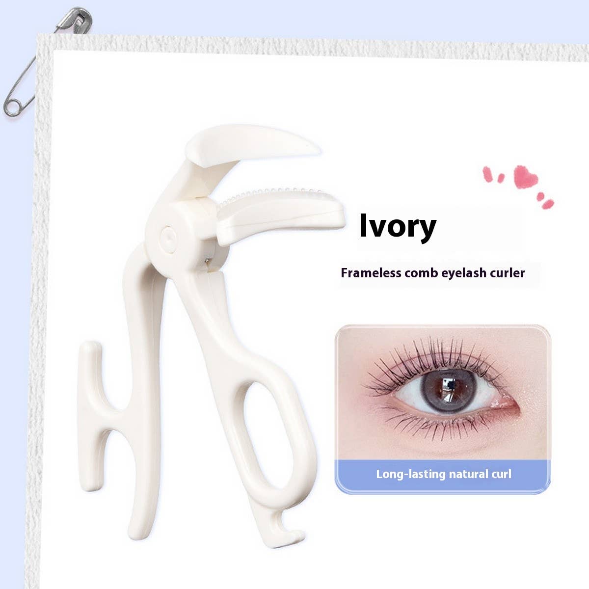 Frameless Eyelash Curler, Portable & Natural