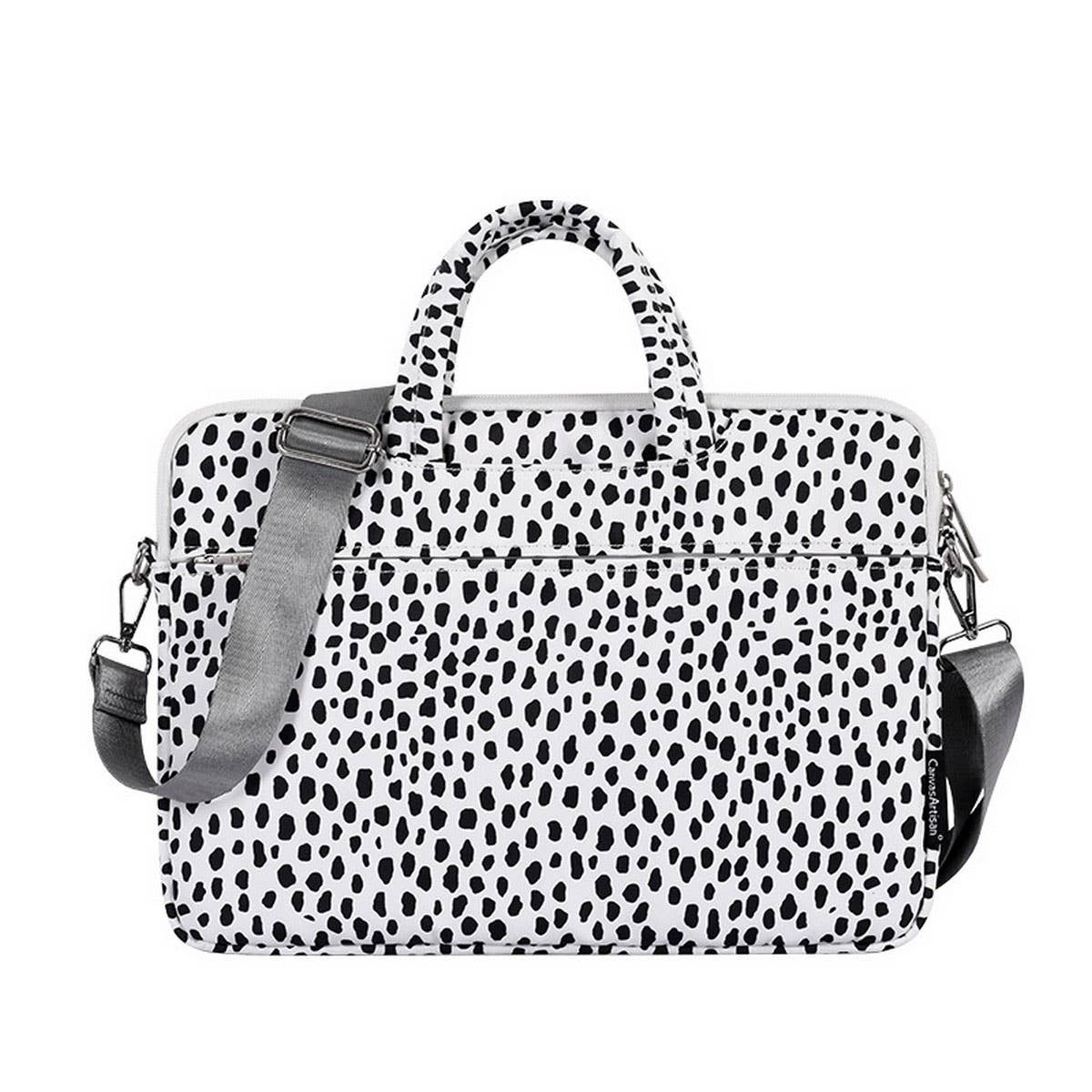 BLACK AND WHITE LAPTOP BRIEFCASE NOTEBOOK CASE_CWAB3324