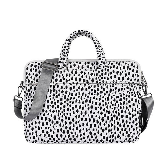 BLACK AND WHITE LAPTOP BRIEFCASE NOTEBOOK CASE_CWAB3324
