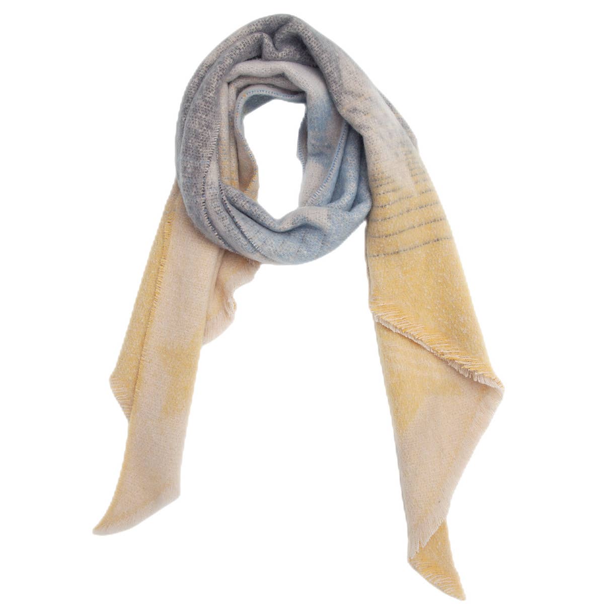 Diamond Pattern Scarf-Chunky Loop Yarn Winter Wrap