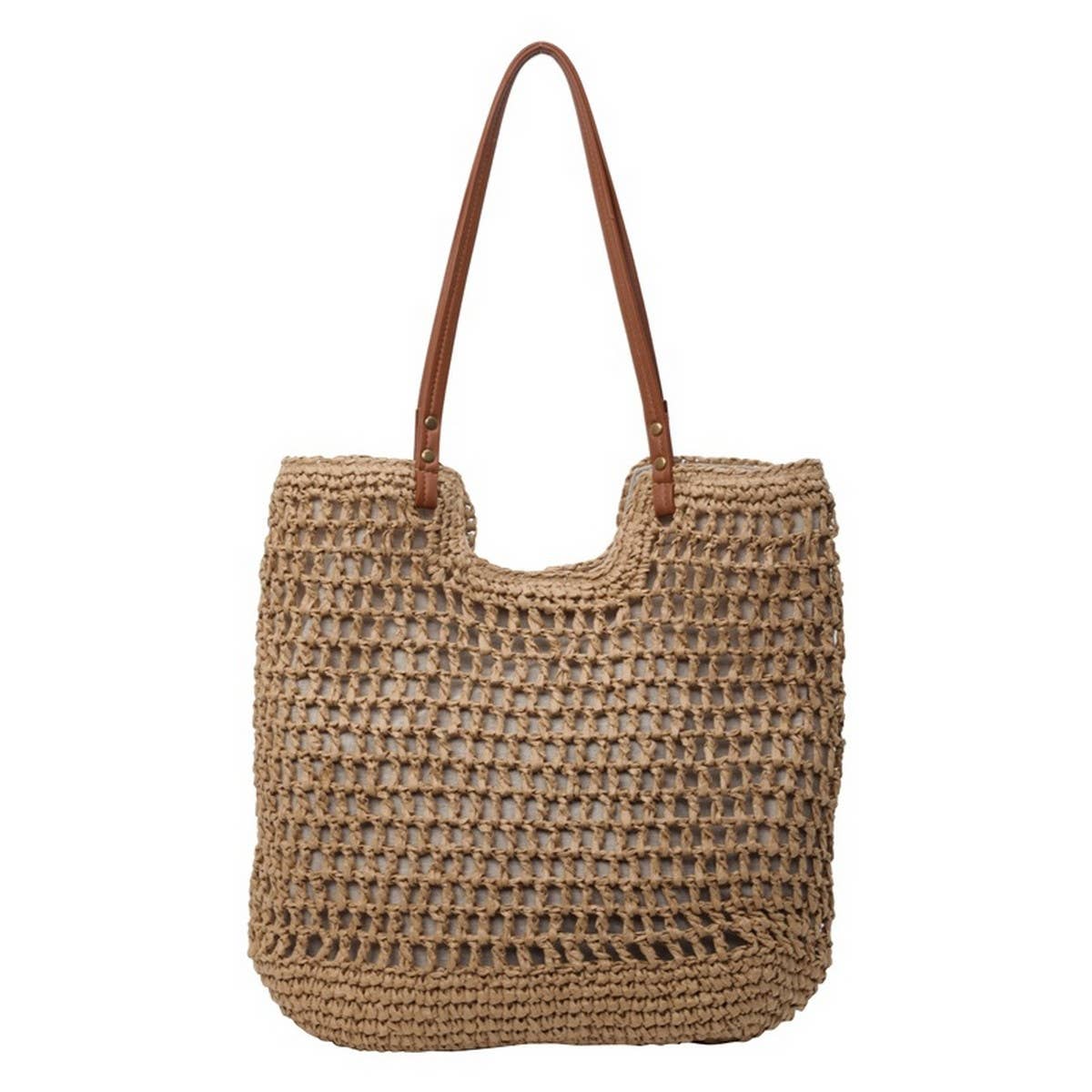 BEACH VACATION CASUAL SHOULDER WOVEN BAG_CWAB2310