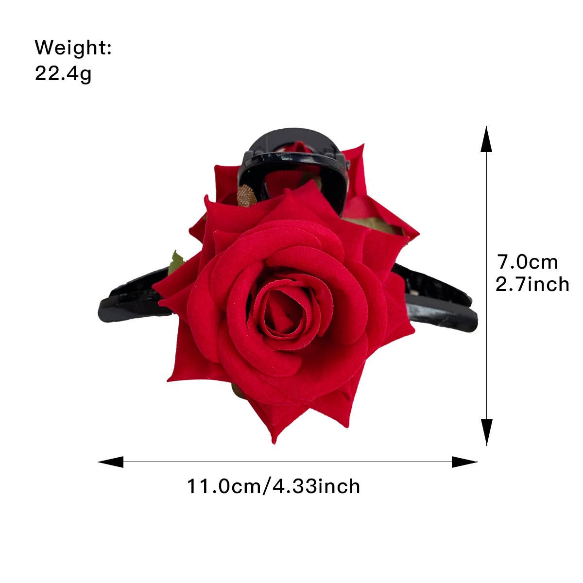 Fashionable simulation private chat rose hairpin