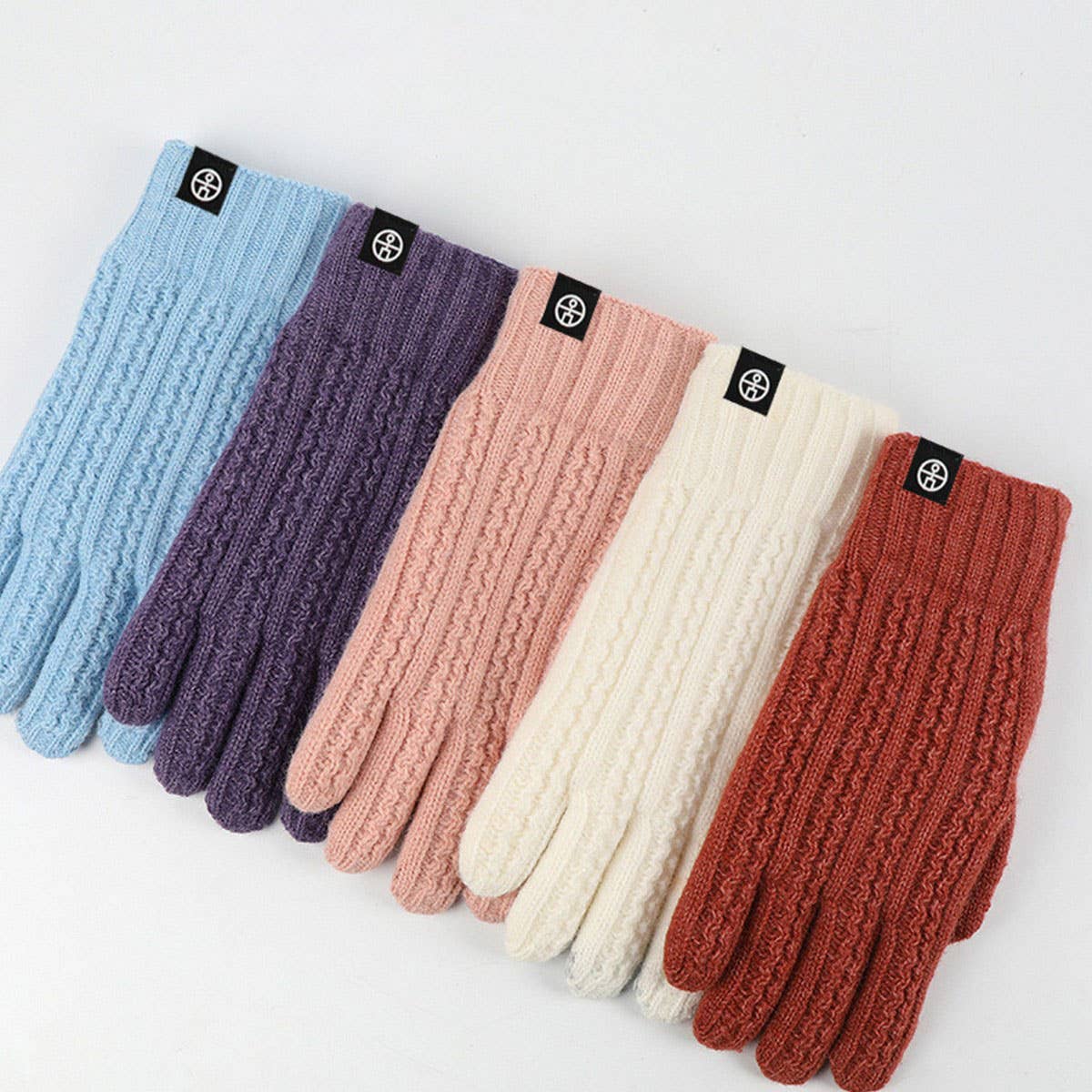 OUTDOOR COLD-PROOF SOLID COLOR KNITTED GLOVES_CWAG0396