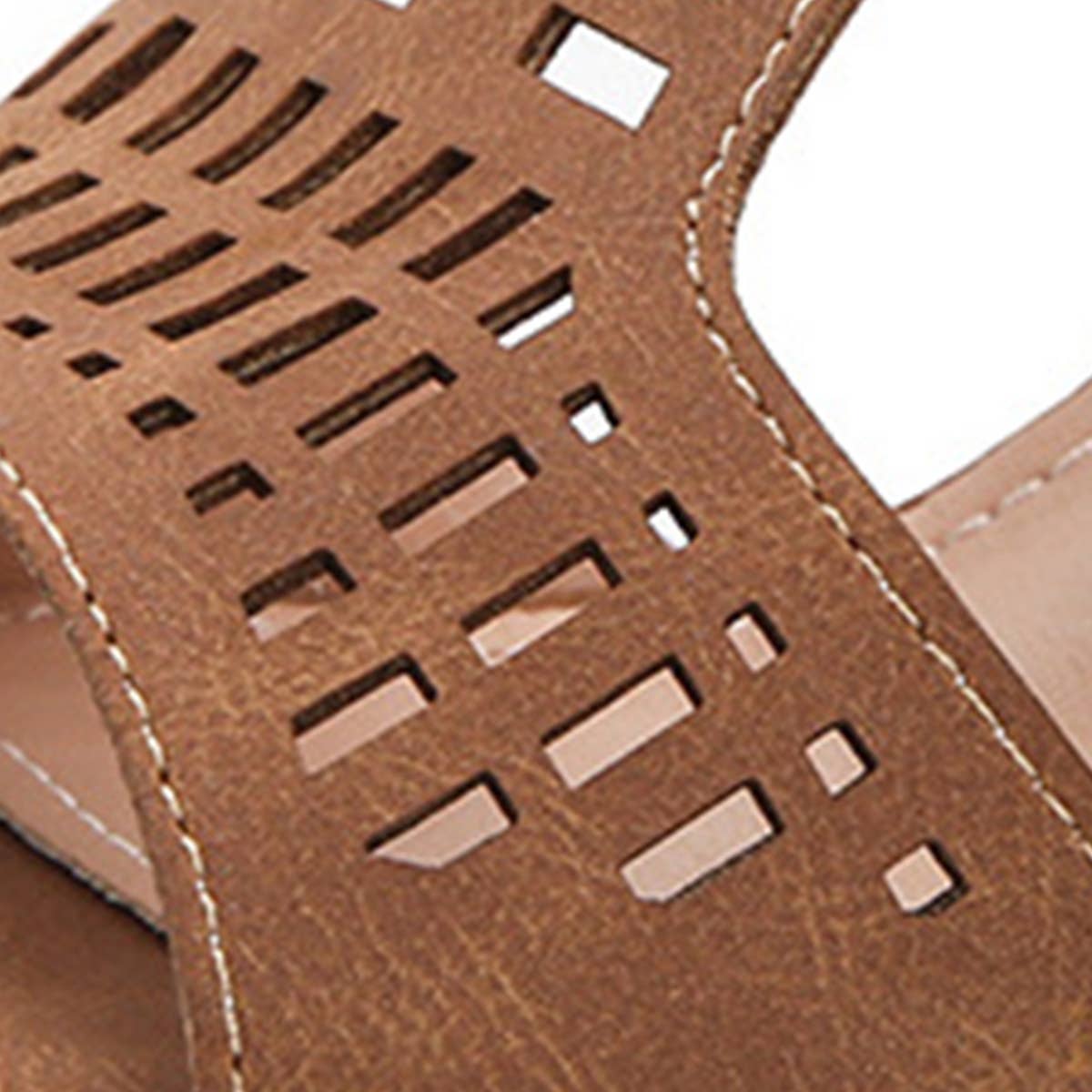 HOLLOW HIGH-HEELED SANDALS WITH THICK HEELS