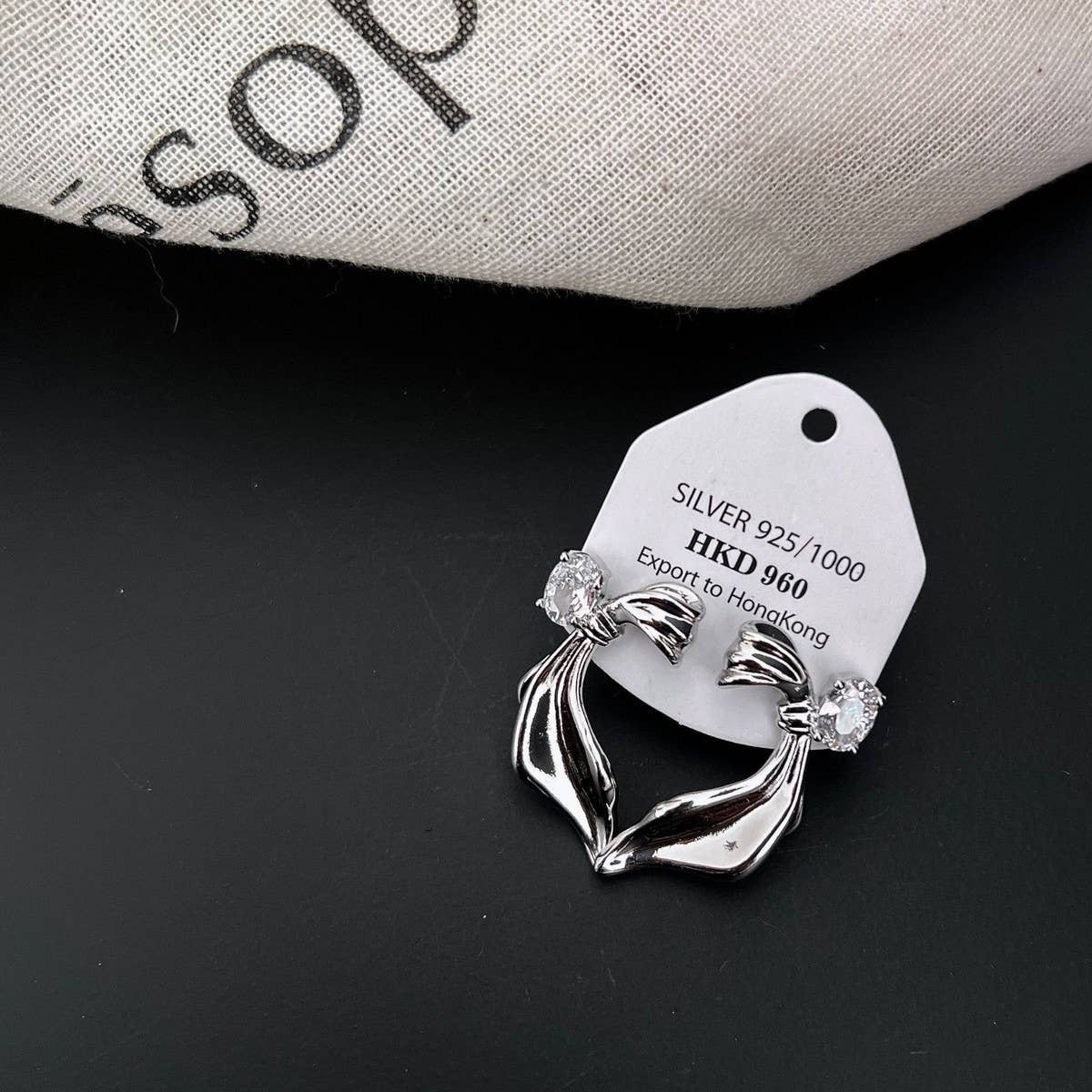 TEXTURE RIBBONS, EARRINGS, STUDS, AND EARRINGS