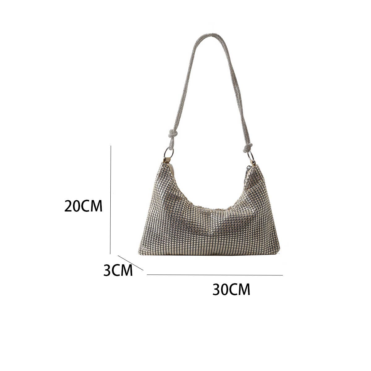 FASHION RHINESTONE RETRO SHOULDER BAG_CWAB0987