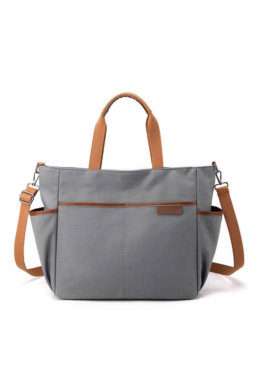 STORAGE POCKET LARGE CANVAS MESSENGER BAG_CUAB0099