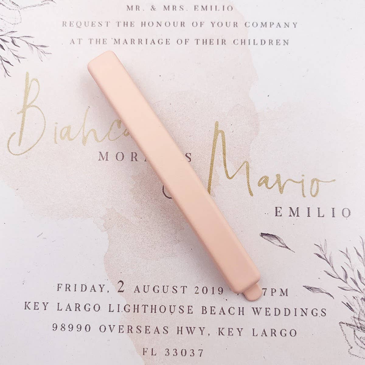 MORANDI COLOR MATTE HAIR CLIP MINIMALIST_CWAHA2618