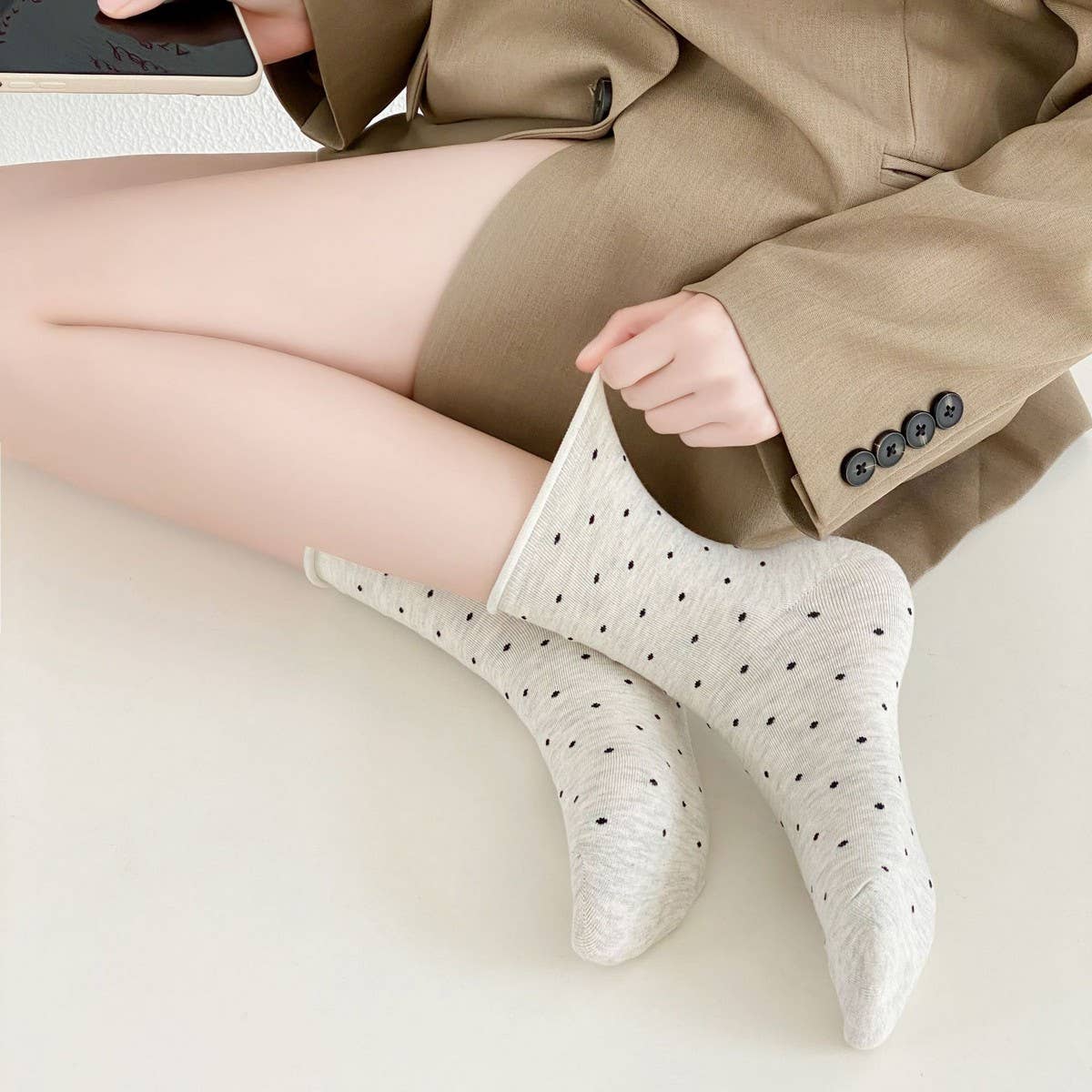 CWMS2502_NEW AUTUMN LOVE BREATHABLE MIDDLE TUBE SOCKS