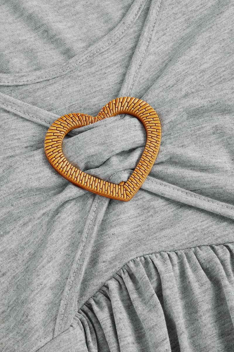 CWDMD4040_WAIST HEART-SHAPED DECORATION CAKE HEM DRESS