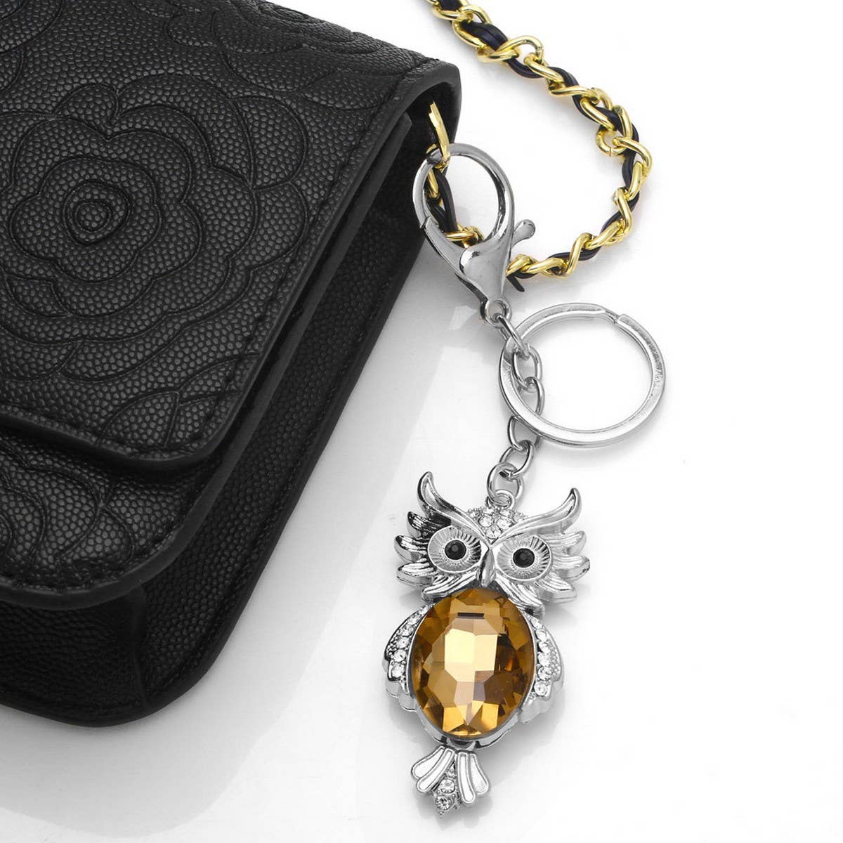 FASHIONABLE OWL METAL KEYCHAIN PENDENT
