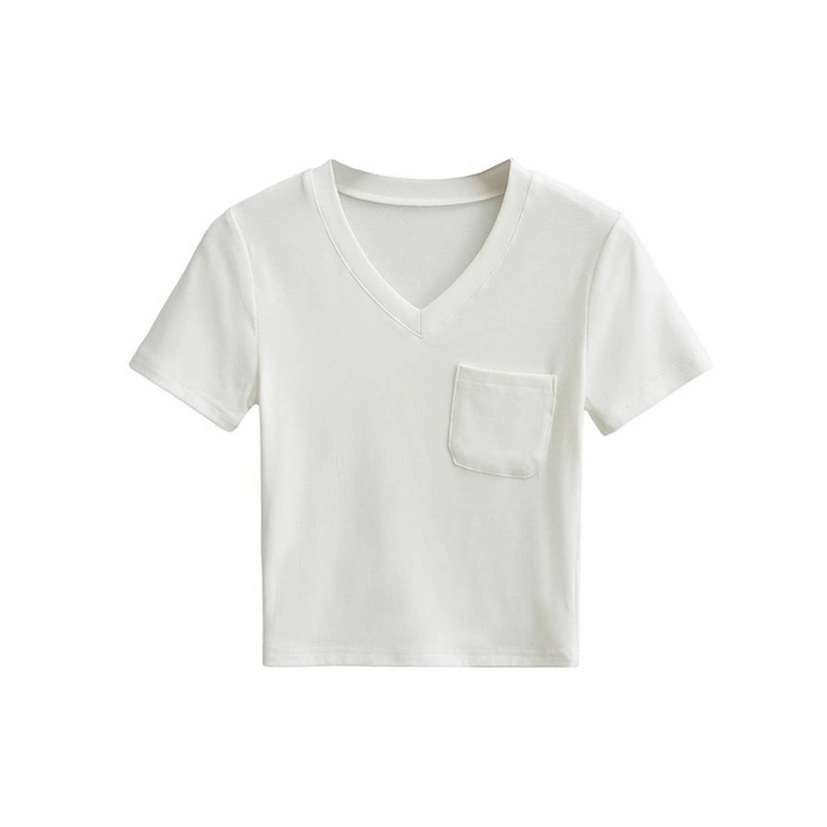 Slim-fit short crop top with a hot chick base