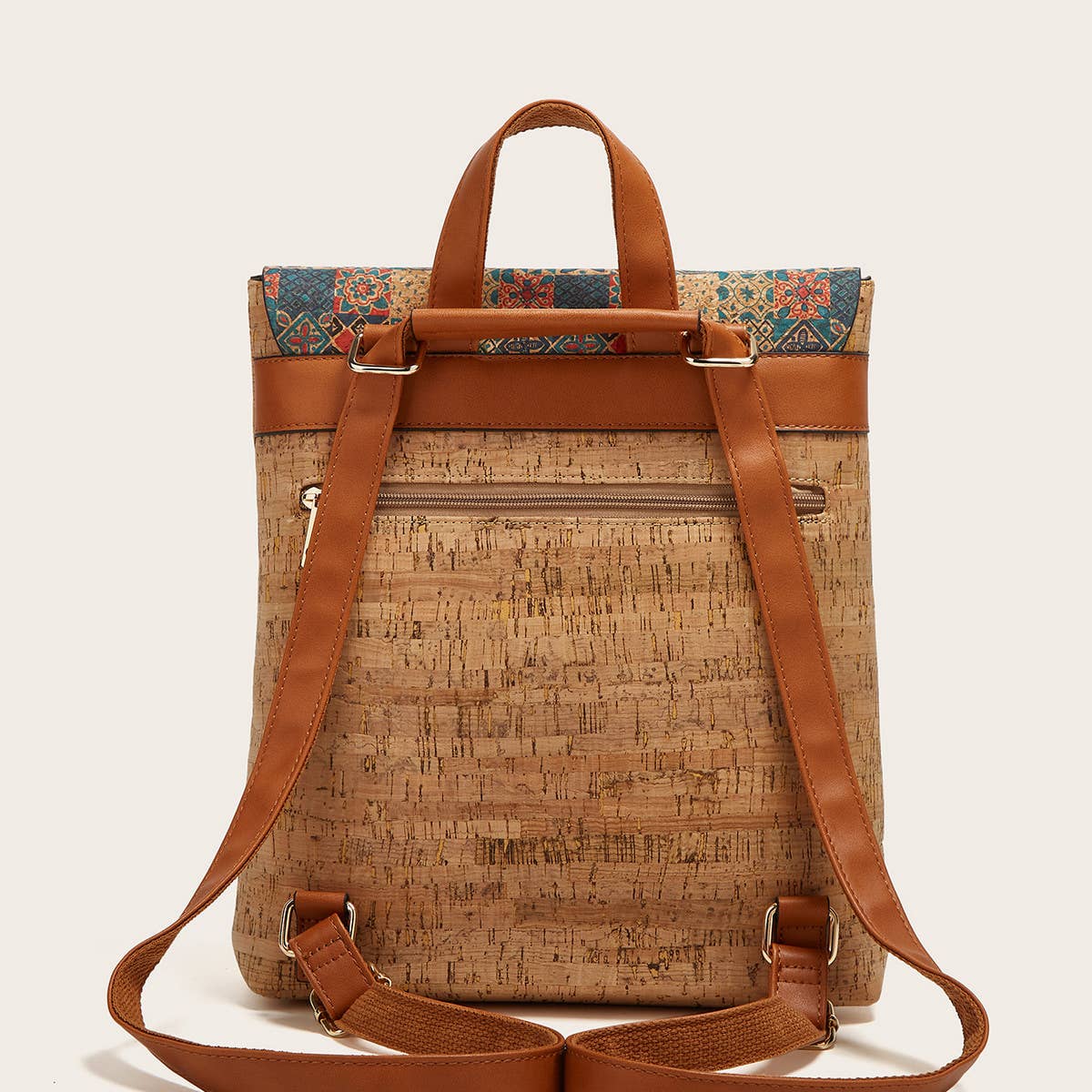 RETRO PRINT LARGE CAPACITY BACKPACK_CWAB2644