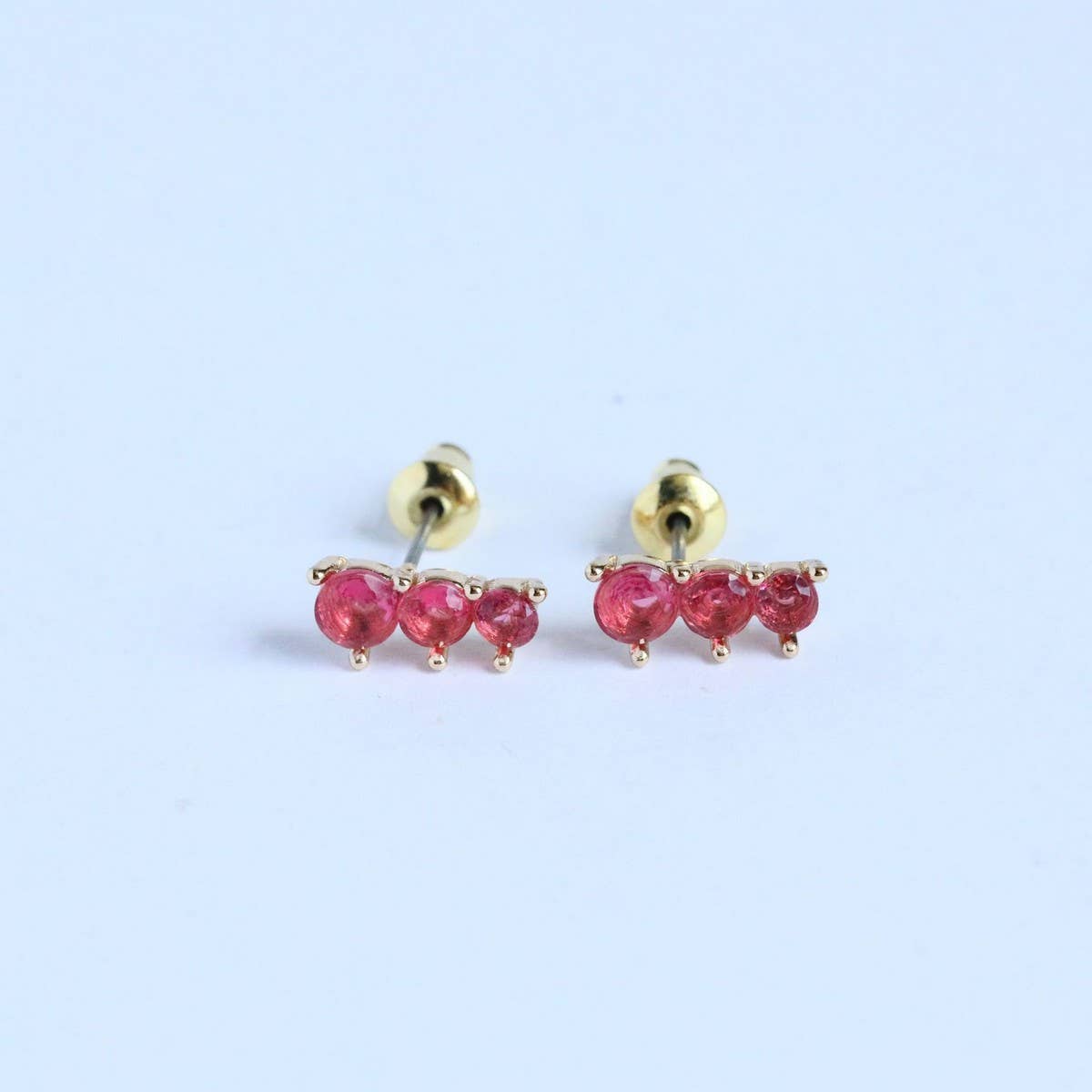 December Birthstone Stud Earrings Vintage Gift
