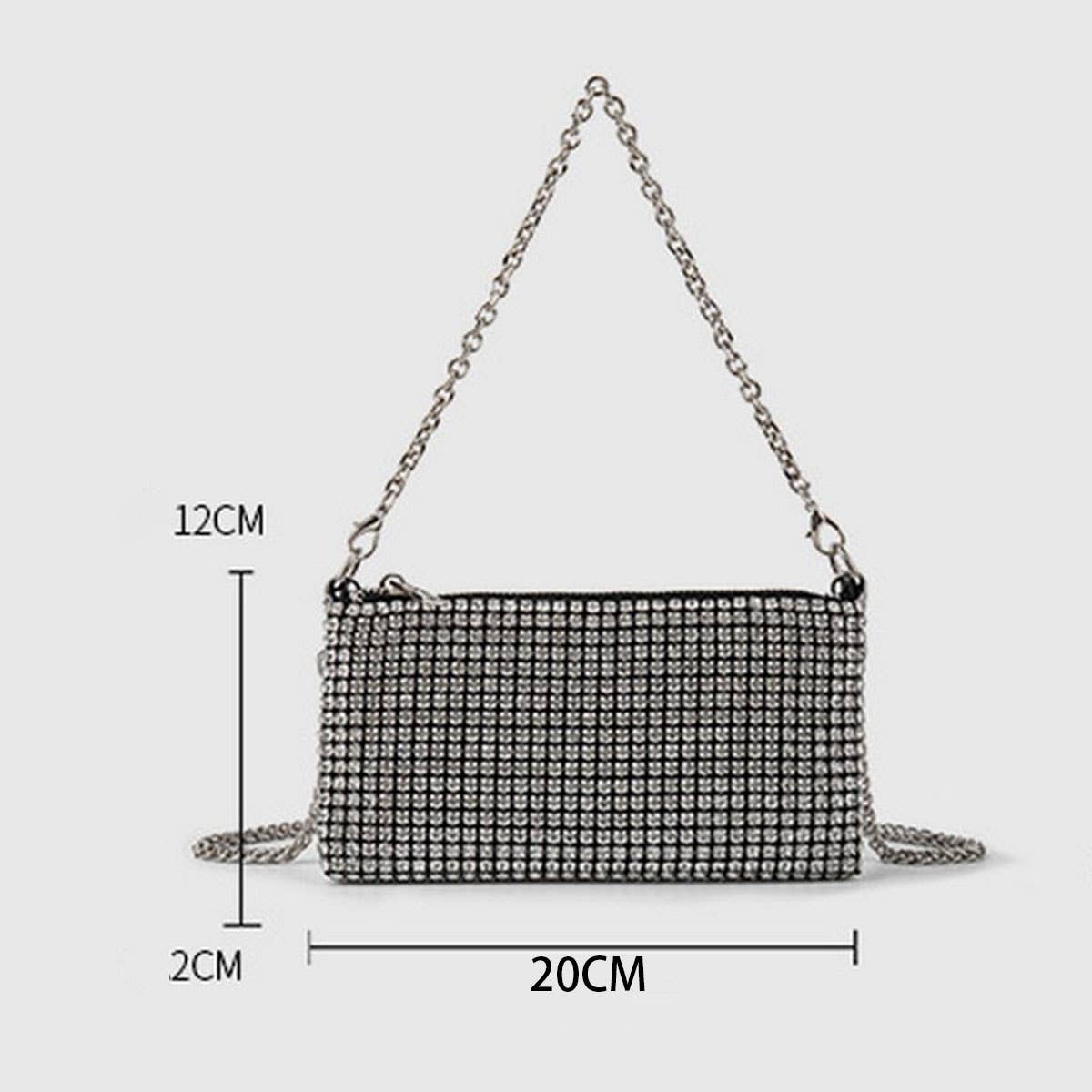 TEMPERAMENTAL ALL-MATCH RHINESTONE EVENING BAG_CWAB3585