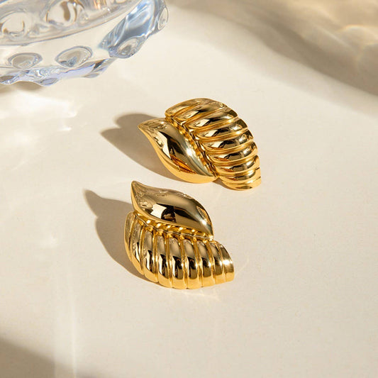 SIMPLE DOUBLE-LAYER GLOSSY WATER DROP EARRINGS_CWAJE1783