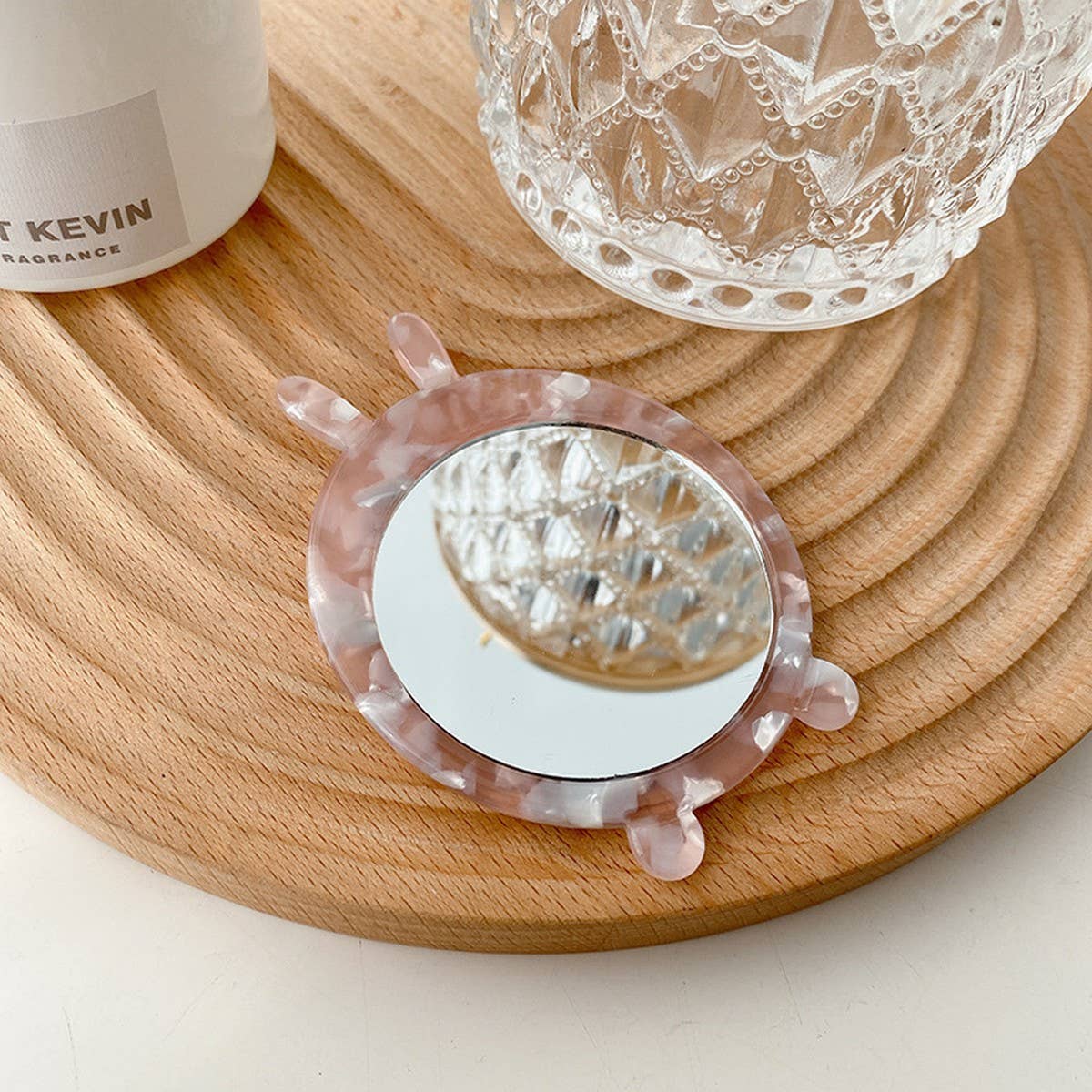 Cute Animal Acetate Mini Makeup Mirror, Portable