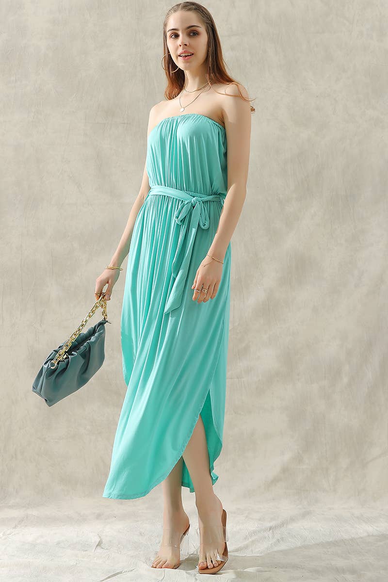 CWDTD033_OFF SHOULDER TUBE TOP MAXI DRESS WITH WAIST STRAP