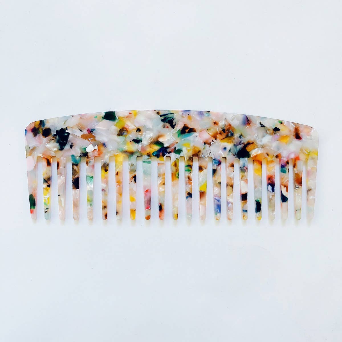 SIMPLE ANTI-STATIC LEOPARD PRINT HAIR COMB