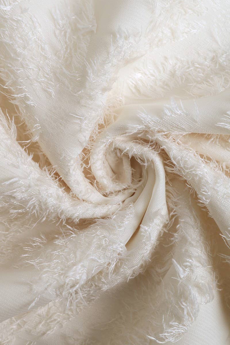 CWDSD7834_RUFFLE SLEEVE BACKLESS HOLLOW OUT SUMMER DRESS