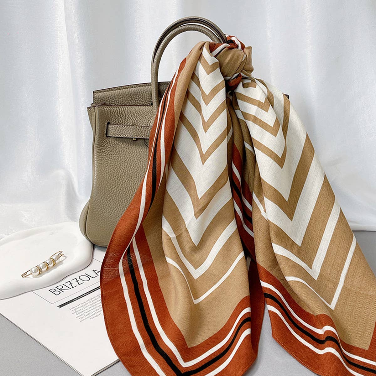 Velvet Scarf - Elegant Faux Wool Fall/Winter Shawl